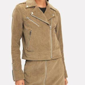 RAG & BONE Mercer Corduroy Moto Camel Cropped Jack